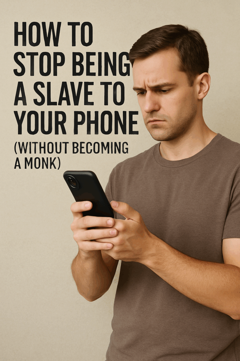 How to Stop Being a Slave to Your Phone (Without Becoming a Monk)