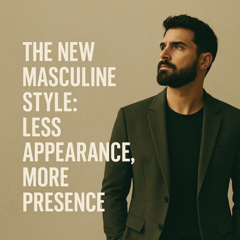 The New Masculine Style: Less Appearance, More Presence!